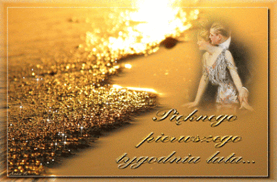 Brokatowy piasek pięknego tygodnia